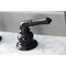Kingston Brass KB910 Widespread Bathroom Faucet with Retail Pop-Up, Matte Black KB910 - alternate 4